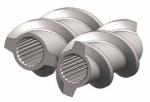 Nitriding Extruder Screw Elements , Extrusion Machine Parts For Toshiba