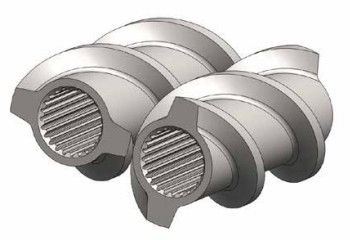 Nitriding Extruder Screw Elements , Extrusion Machine Parts For Toshiba
