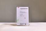 Clear Acrylic Certificate Frame Holder Clear Picture Photo Display Desk Sign