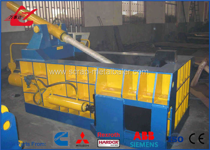 Full Automatic Hydraulic Metal Scrap Baler Machine Side Push Out Discharge 125Ton