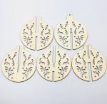 Christmas Tree Ornament 3D Wooden Hanging Decoration