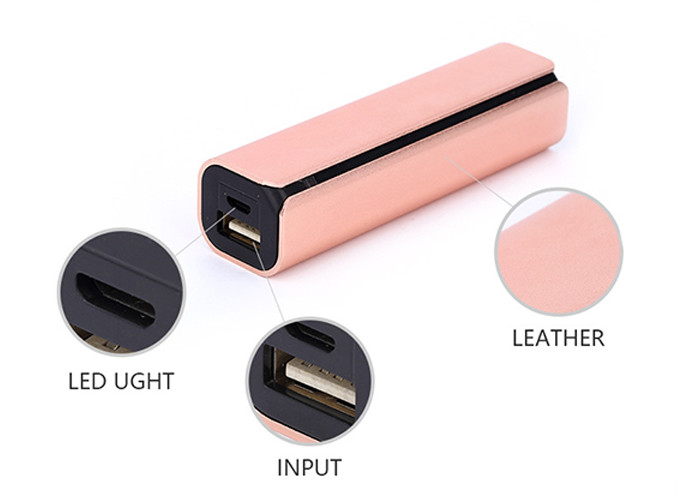 2600 Milliampere Slim Metal Power Bank With Over Load Temperature Protections