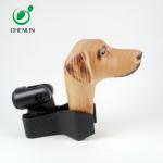 Cat Head Wooden Umbrella Handle Hand Carved Crack Resistant