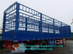 3 Axles Fence Cargo Semi Trailer Vegetable Transport Stake Semi Trailers