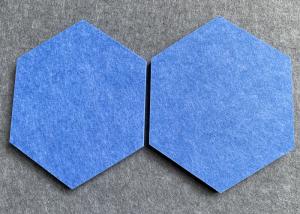 Quality EN13501 12mm Hexagon Sound Absorbing Wall Tiles Decorative Eco Friendly For Sound Studio wholesale