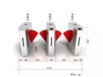 Brushless Motor SS304 Waist Height Turnstiles