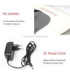 Black PU Heated Massage Cushion 24W AC Massage Pillow For Back