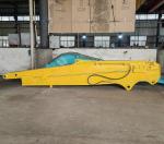 Telescopic Boom for Excavator with Standard Bucket Hitachi Komatsu Yellow Red