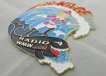 Zinc Alloy / Pewter BO KA GE Carnival, Sport Enamel Medal by Die Casting, Gold