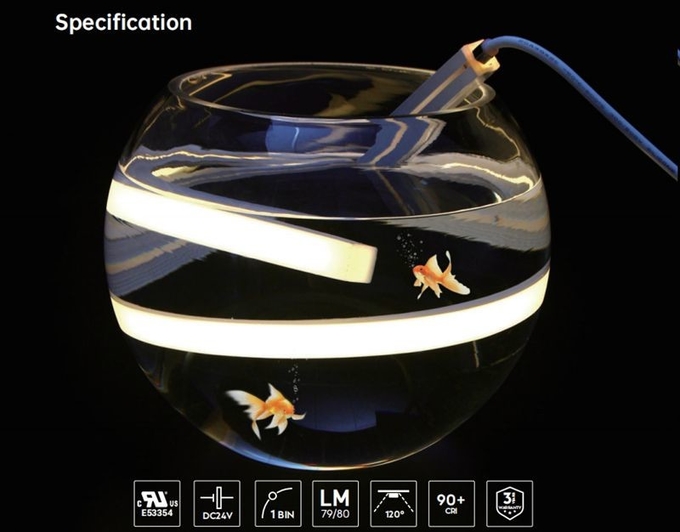 IP68 Waterproof Neon Flex Rope Light DC24V LED Neon Lights For Swimming Pool