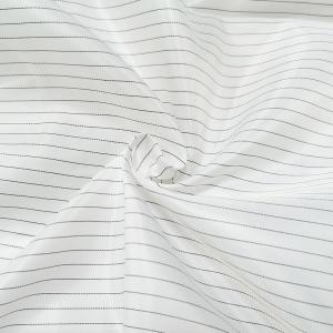 Quality Cleanroom 5mm Stripe Antistatic ESD Fabrics 98% Polyester 2% Conductive Carbon wholesale
