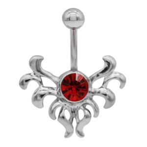 Quality Red Crystals 316 Surgical Steel Body Piercings Jewellery Hypoallergenic wholesale