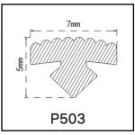 OEM PVC Rubber Strip 7*5mm For Garment Hang Bar