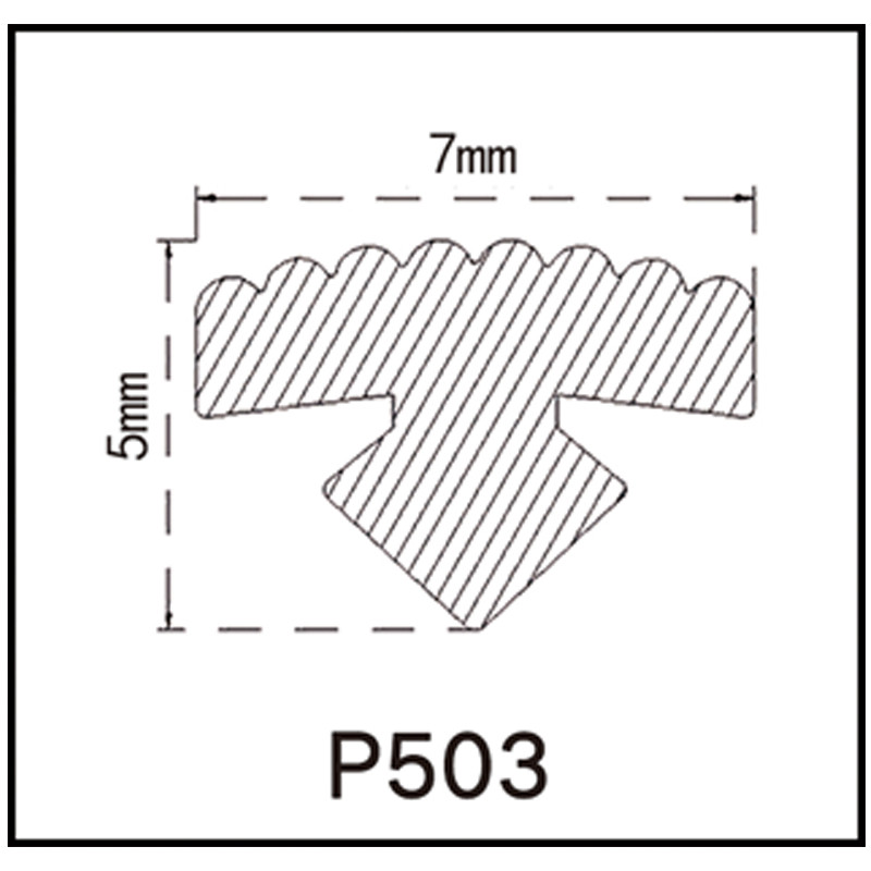 OEM PVC Rubber Strip 7*5mm For Garment Hang Bar