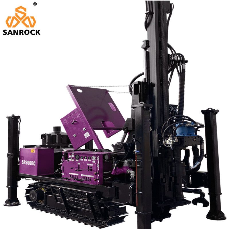 Portable Core Drilling Rig 75KW Diesel Reverse Circulation Drilling Rig Hydraulic Borehole Drilling Machine