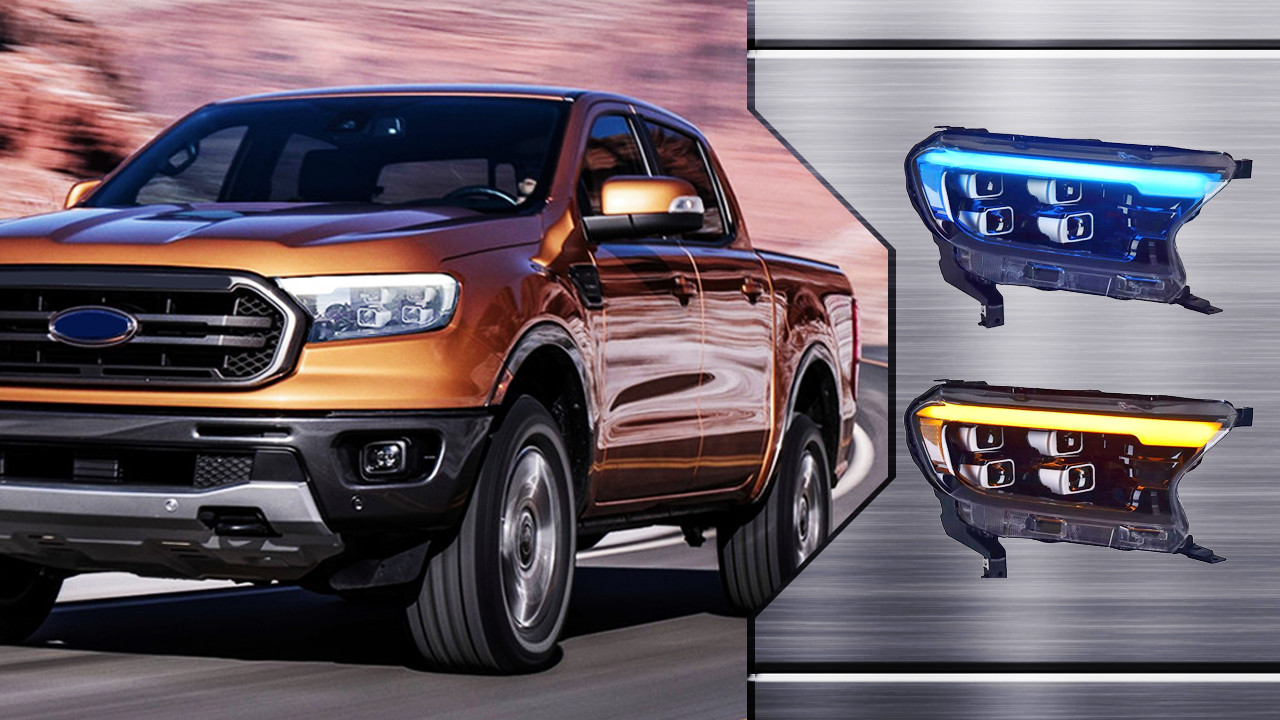 Car Auto Lights 4 Lens Headlight Tail Light Turn Signal Ford Ranger 2015