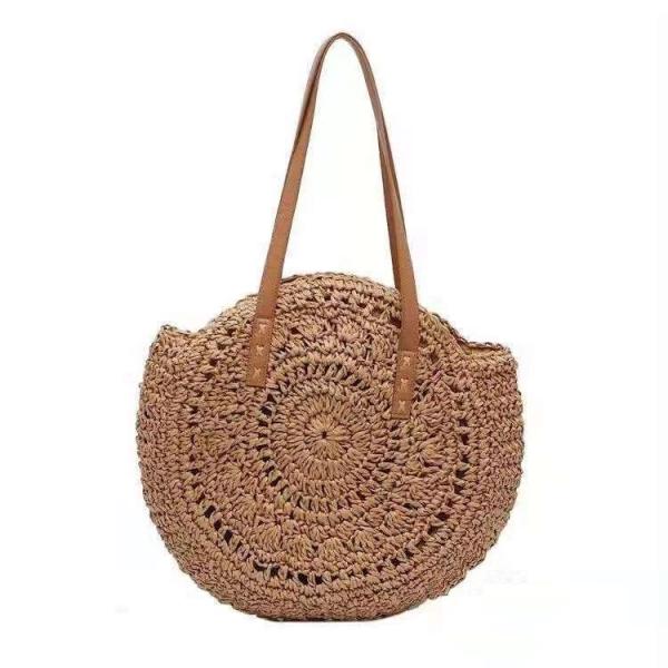 ECO Friendly Fashion Summer Tote Handbag Bohemian Handmade Bali Bags Straw Beach