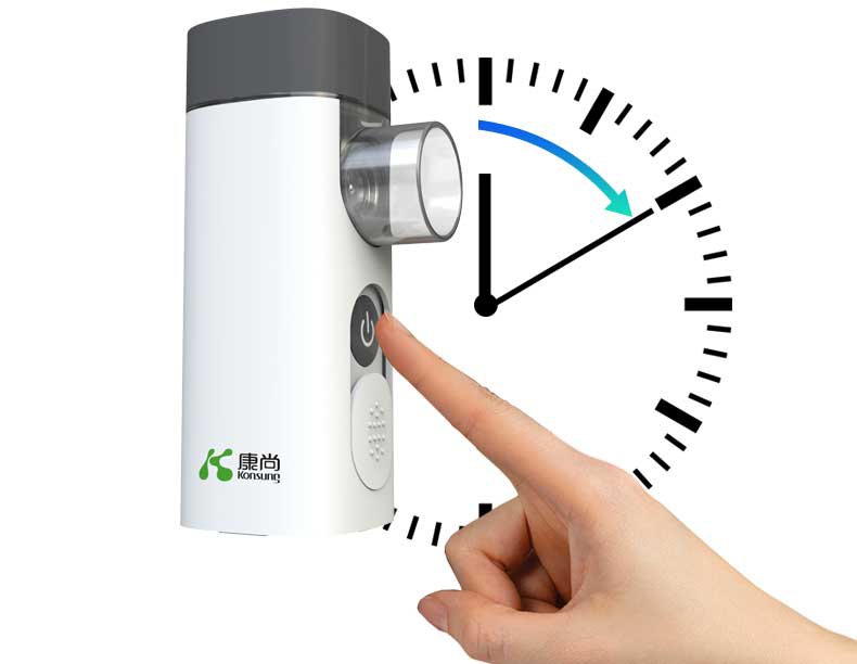 NebWell Q1 handheld rechargeable mesh nebulizer with mini inhaler machine