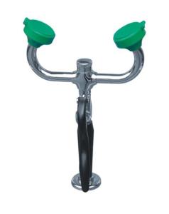 Quality Eye Washer Table Steel Lab Casework Mounted Type Double Nozzles Solid Brass wholesale