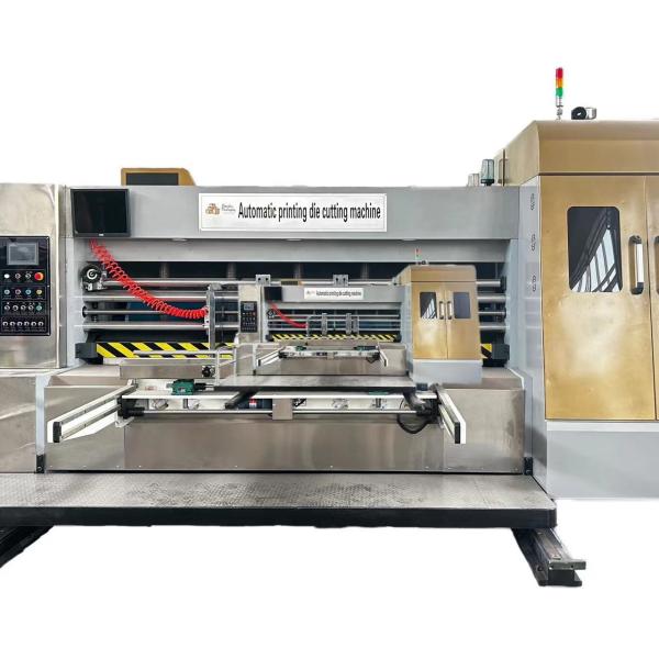 Carton Paper Forming Automatic Flexo Printing Slotting Corrugated Box Making