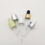 Cosmetic Skincare Container Round Clear Glass Essential Oil Serum Dropper