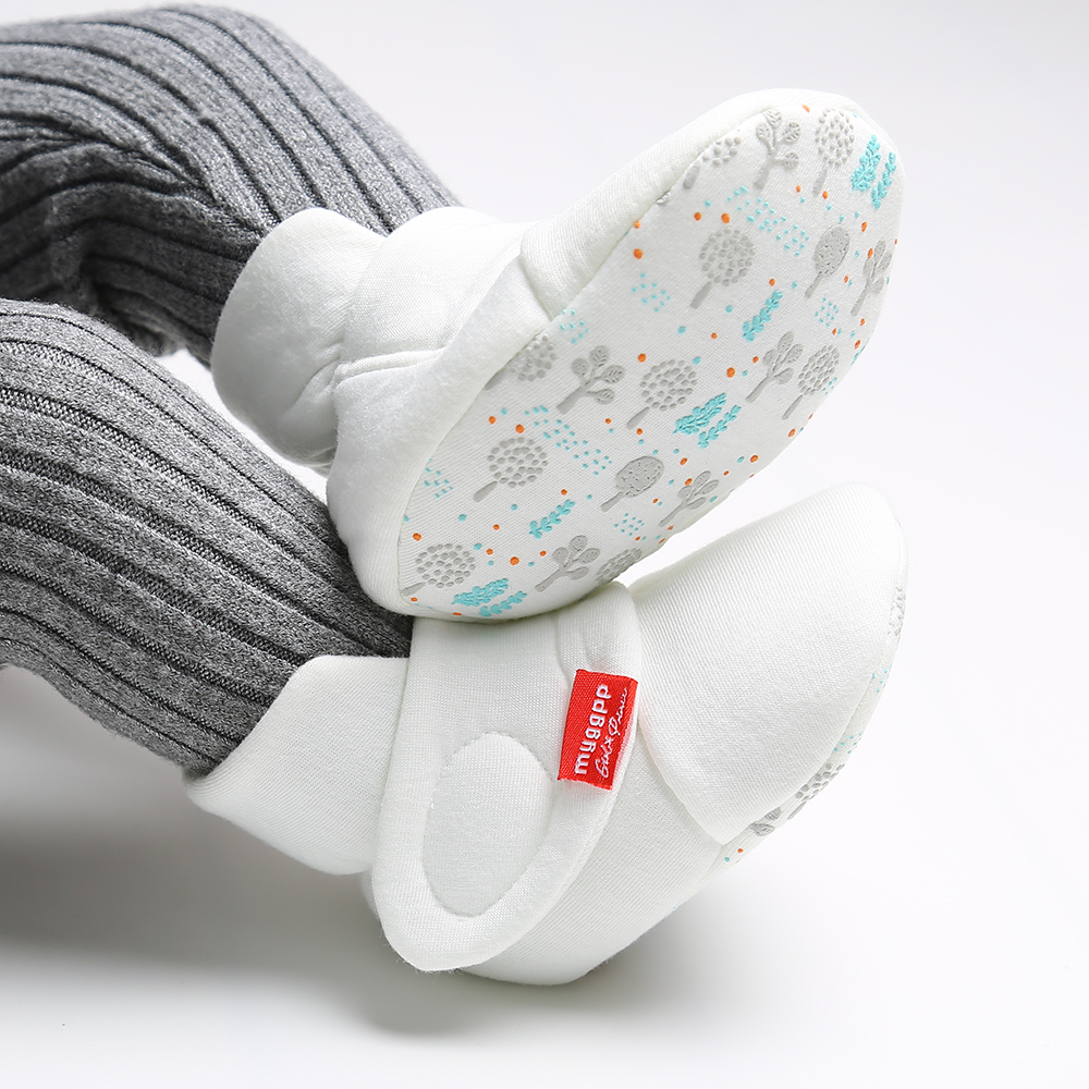 New style winter Cotton fabric soft sole breathable hook loop boots baby booties