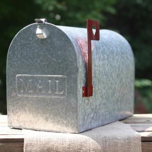 Quality Custom Logo American Style Wedding Mailbox Postbox Cards Box Metal with Red Heart Flag wholesale