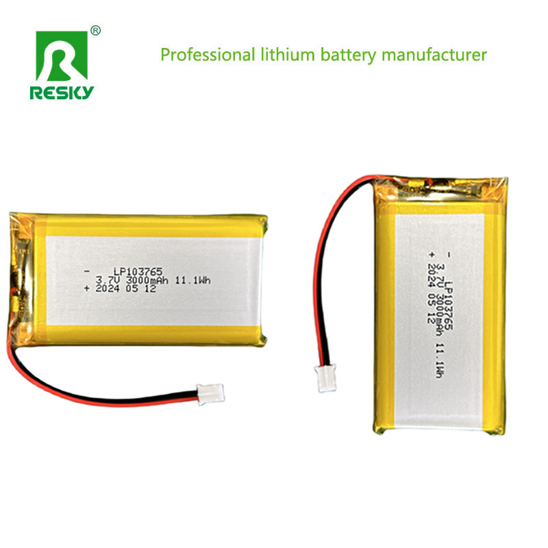 Rechargeable Li Polymer Cell 103765 3.7V 3000mAh 11.1wh For Digital Camera