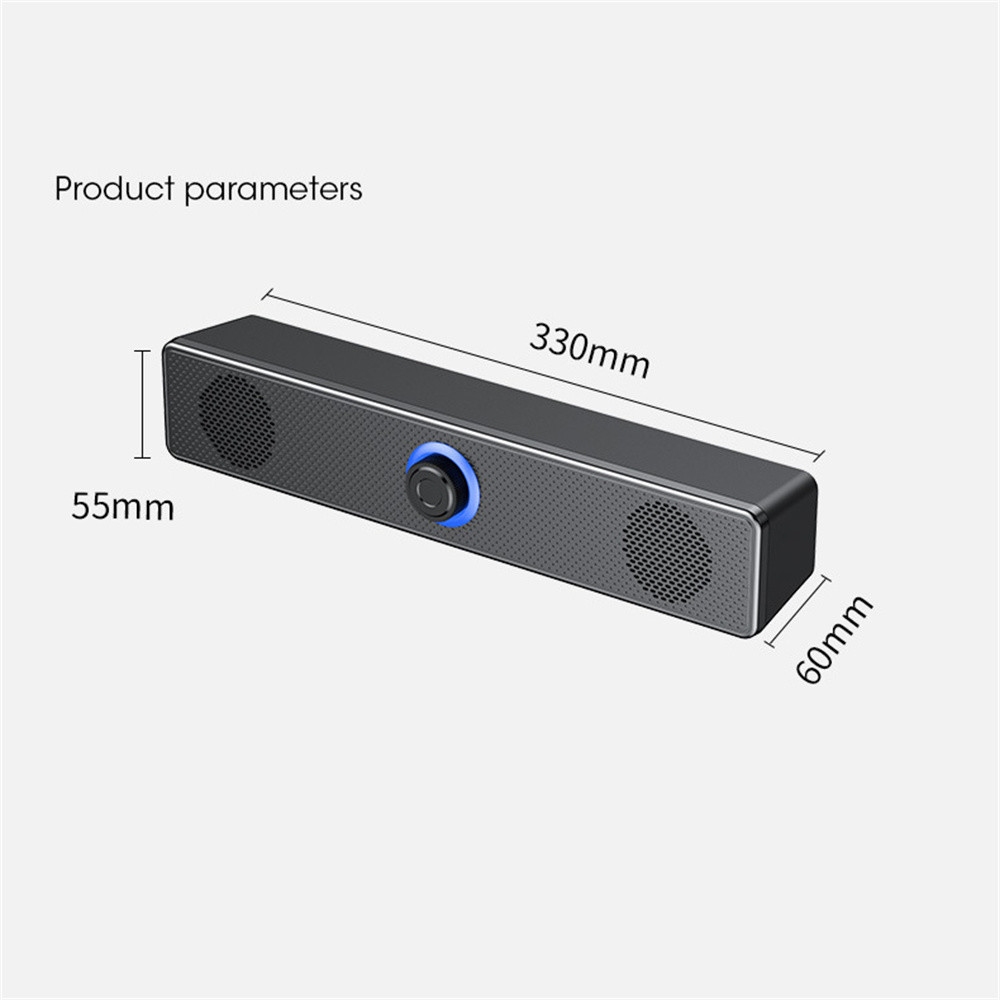 330mm Length Home Theater Bluetooth Soundbar Speaker Support TV PC Phone