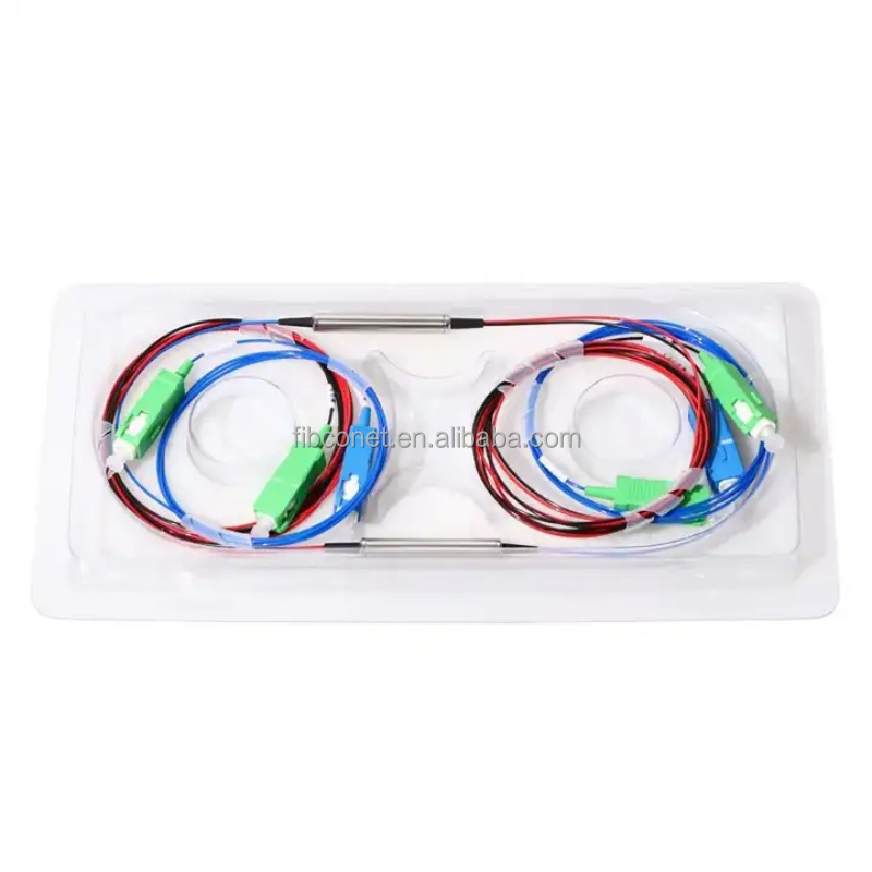 Mini FWDM multiplexer for Micro steel tube of 1310nm 1490nm 1550nm wavelength division
