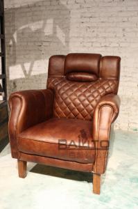 Quality antique leather single sofa furniture,#N01 wholesale