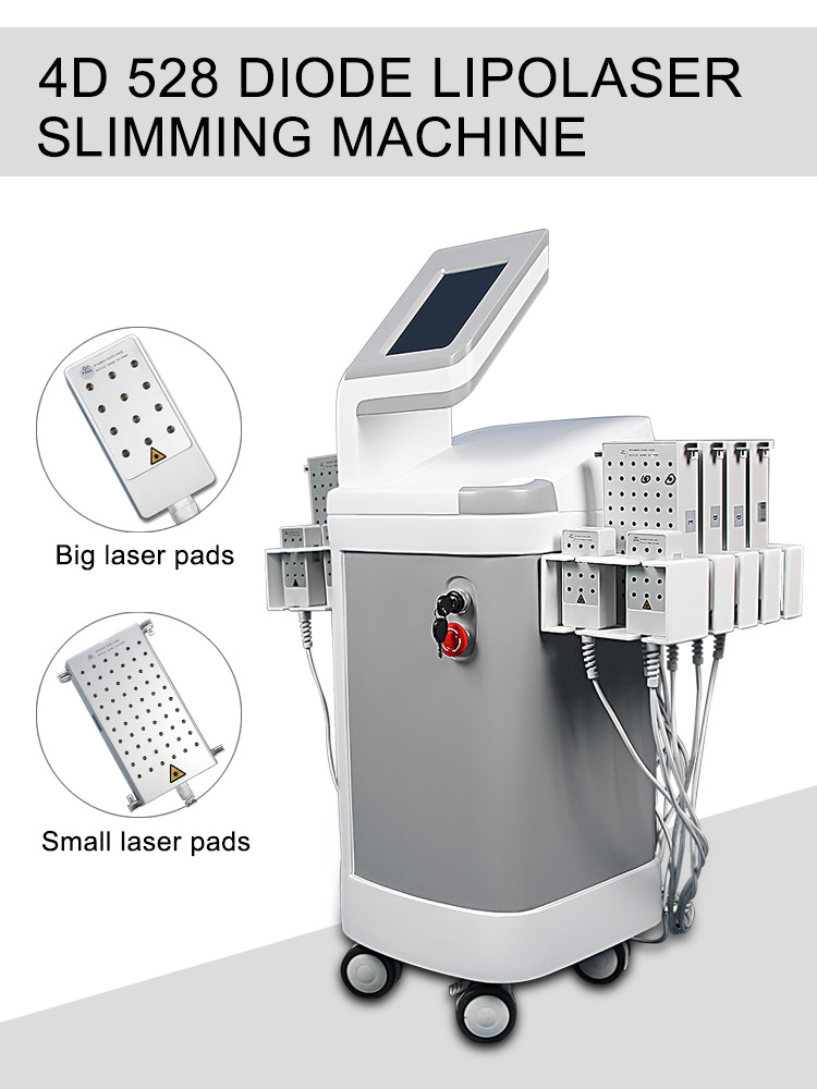 Four Wavelength Diode Zero Laser Lipo Laser Therapy Machines 12 Pads Slimming Beauty Machine