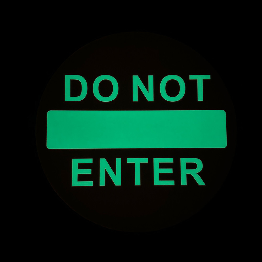 1mm Customized Glow In The Dark Signage For Ceiling-Mounted Installation