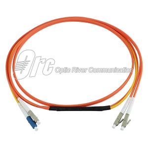 Quality 1.5mm Ceramic LSZH G652D Fiber Optic Patch Cable Duplex LC To LC wholesale