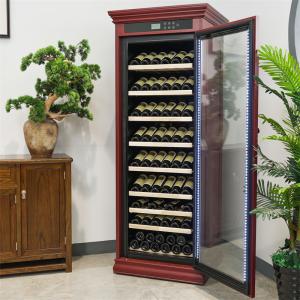 Quality Custom Commercial Wine Cooler Wood Frame Drinks Refrigerator Cabinet wholesale