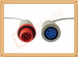 Quality Mennen Invasive Blood Pressure Cable 8 Pin IBP Converter Cable wholesale