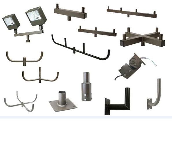 Customized Aluminum Pole Mounting Tenon Bracket for LED Shoebox Light