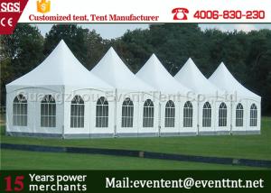Quality Pagoda / gazeboTent With Transparent white skin, Party Canopy Tent For Wedding wholesale