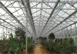 8m*4m Size Garden Glass Greenhouse Good Sealing Performance For Livestock
