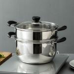 Factory Direct Sale Silver Kitchen Cookware Cooking Soup Stainless Steel 201