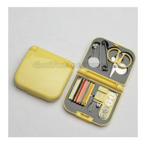 Quality Hot Sale Promotional complete printed logo travel sewing box tool set gift wholesale