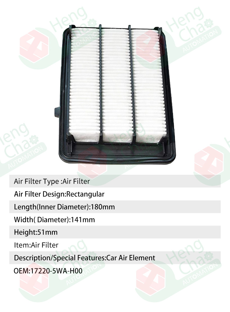Efficient Air Filter For Car Air Systems In Bmw Mercedes-Benz Car OEM 17220-5WA-H00