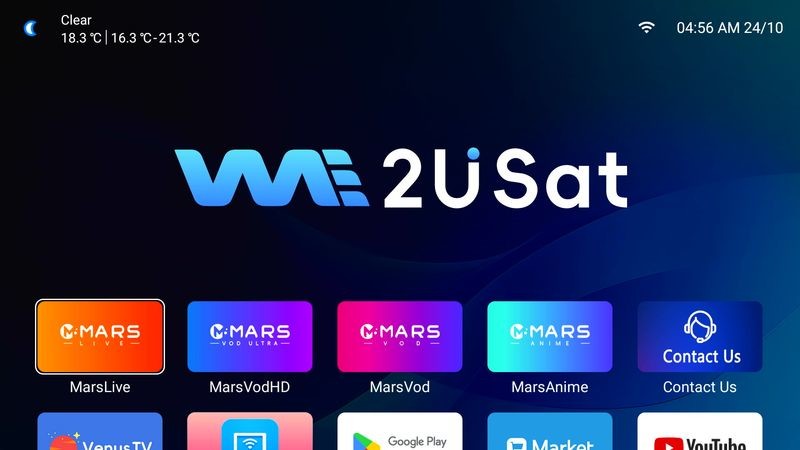 Customized Android IPTV Box We2u K3 Pro Lifetime IPTV Box Black