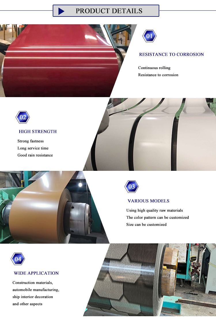 Hardness Full Hard RALColor Bulk Galvanized Steel Coil PPGI Strip Dx51D Grade Durable Roofing Solutions for Construction