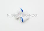 Plastic Quick Connect Pneumatic Fittings / 2 Way Pneumatic Tube Fittings