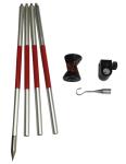GRZ101 Survey Mini Prism ATR Total Station Pole Wild Stub