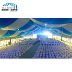 1000sqm Giant Outdoor Exhibition Tents Glass Windows Lining Curtain