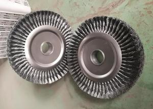 Quality Wire Descaling Brush / Knotted Wire Wheel Brush Four Knot Sections Combined wholesale