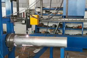 Quality Aluminum Octagonal And Conical Light Pole Door Cutting Machine wholesale