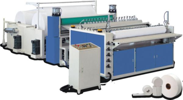 Cheap 200 m / Min Embossed Jumbo Roll Paper Slitting Machine for sale
